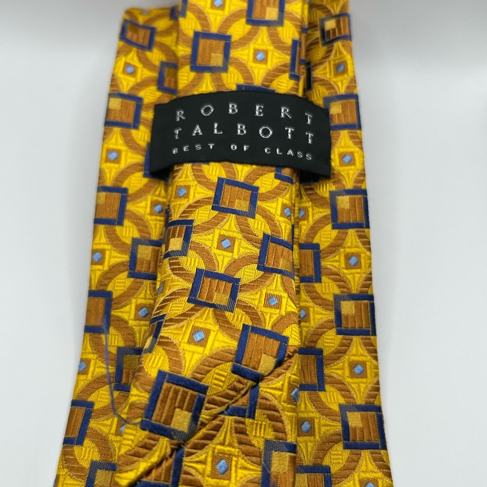 Robert Talbott Gold Patterned Tie - image 6